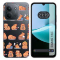 Funda Silicona Transparente para Xiaomi Redmi 15C 4G / 5G diseño Capibara 01 Dibujos