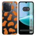 Funda Silicona Transparente para Xiaomi Poco C85 diseño Capibara 02 Dibujos
