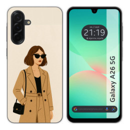 Funda Silicona para Samsung Galaxy A26 5G diseño Mujer 01...
