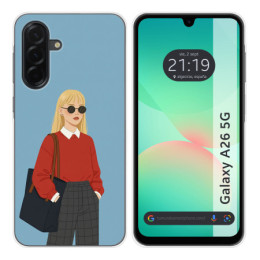 Funda Silicona para Samsung Galaxy A26 5G diseño Mujer 04...