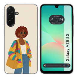 Funda Silicona para Samsung Galaxy A26 5G diseño Mujer 05...