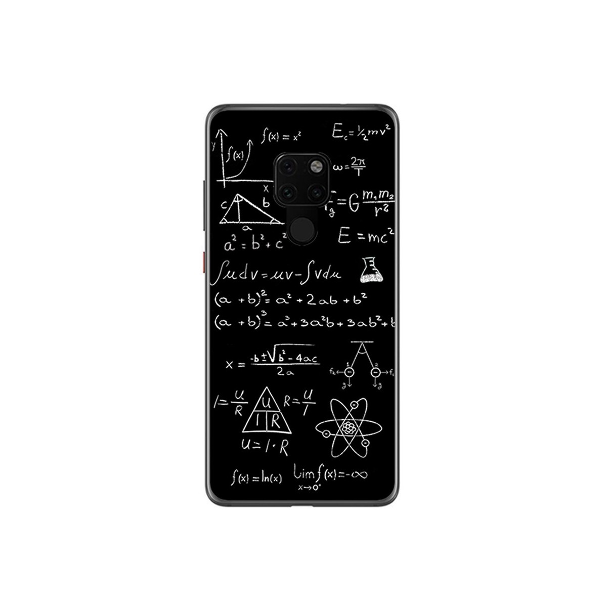 Funda Gel Tpu para Huawei Mate 20 Diseño Formulas Dibujos