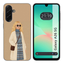Funda Silicona para Samsung Galaxy A26 5G diseño Mujer 10...