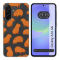 Funda Silicona Transparente para Samsung Galaxy A36 5G diseño Capibara 02 Dibujos