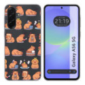 Funda Silicona Transparente para Samsung Galaxy A56 5G diseño Capibara 01 Dibujos