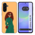 Funda Silicona para Samsung Galaxy A56 5G diseño Mujer 06 Dibujos