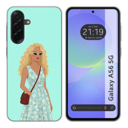 Funda Silicona para Samsung Galaxy A56 5G diseño Mujer 07...