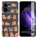 Funda Silicona Transparente para Oppo Reno 13F 4G / 13 F 5G diseño Capibara 01 Dibujos