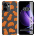 Funda Silicona Transparente para Oppo Reno 13F 4G / 13 F 5G diseño Capibara 02 Dibujos