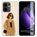 Funda Silicona para Oppo Reno 13F 4G / 13 F 5G diseño Mujer 01 Dibujos