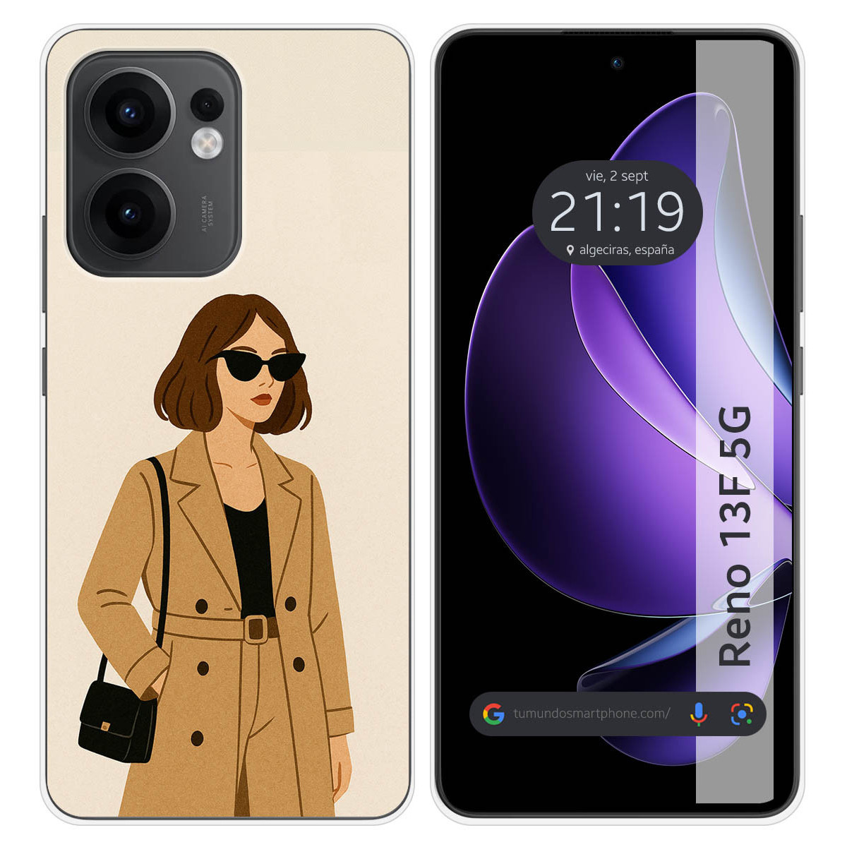 Funda Silicona para Oppo Reno 13F 4G / 13 F 5G...