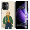 Funda Silicona para Oppo Reno 13F 4G / 13 F 5G diseño Mujer 03 Dibujos