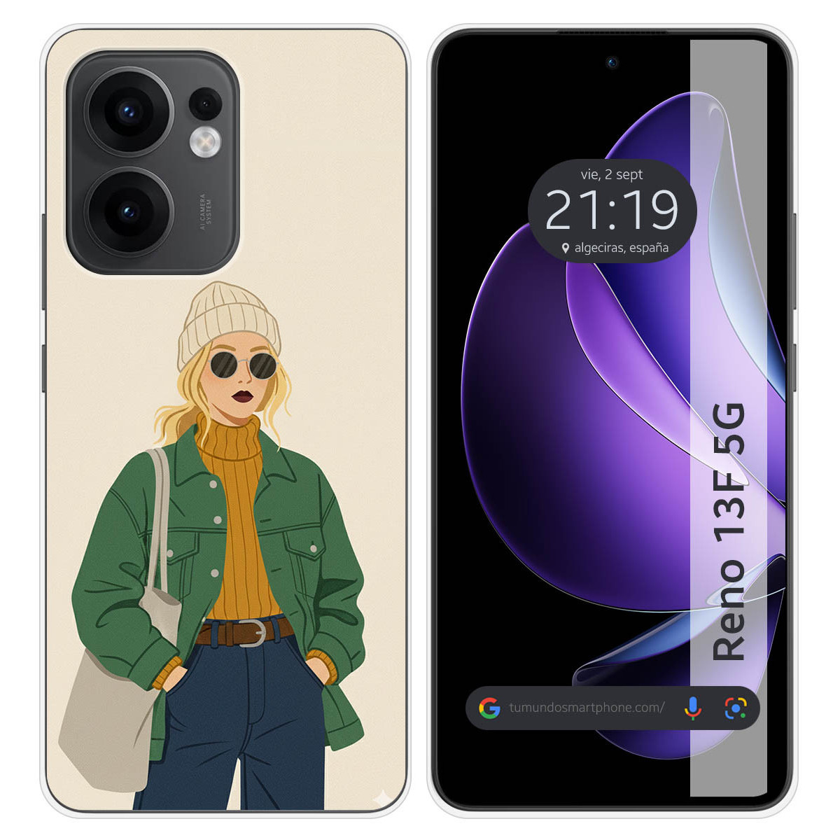 Funda Silicona para Oppo Reno 13F 4G / 13 F 5G...