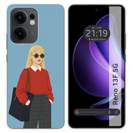 Funda Silicona para Oppo Reno 13F 4G / 13 F 5G diseño...