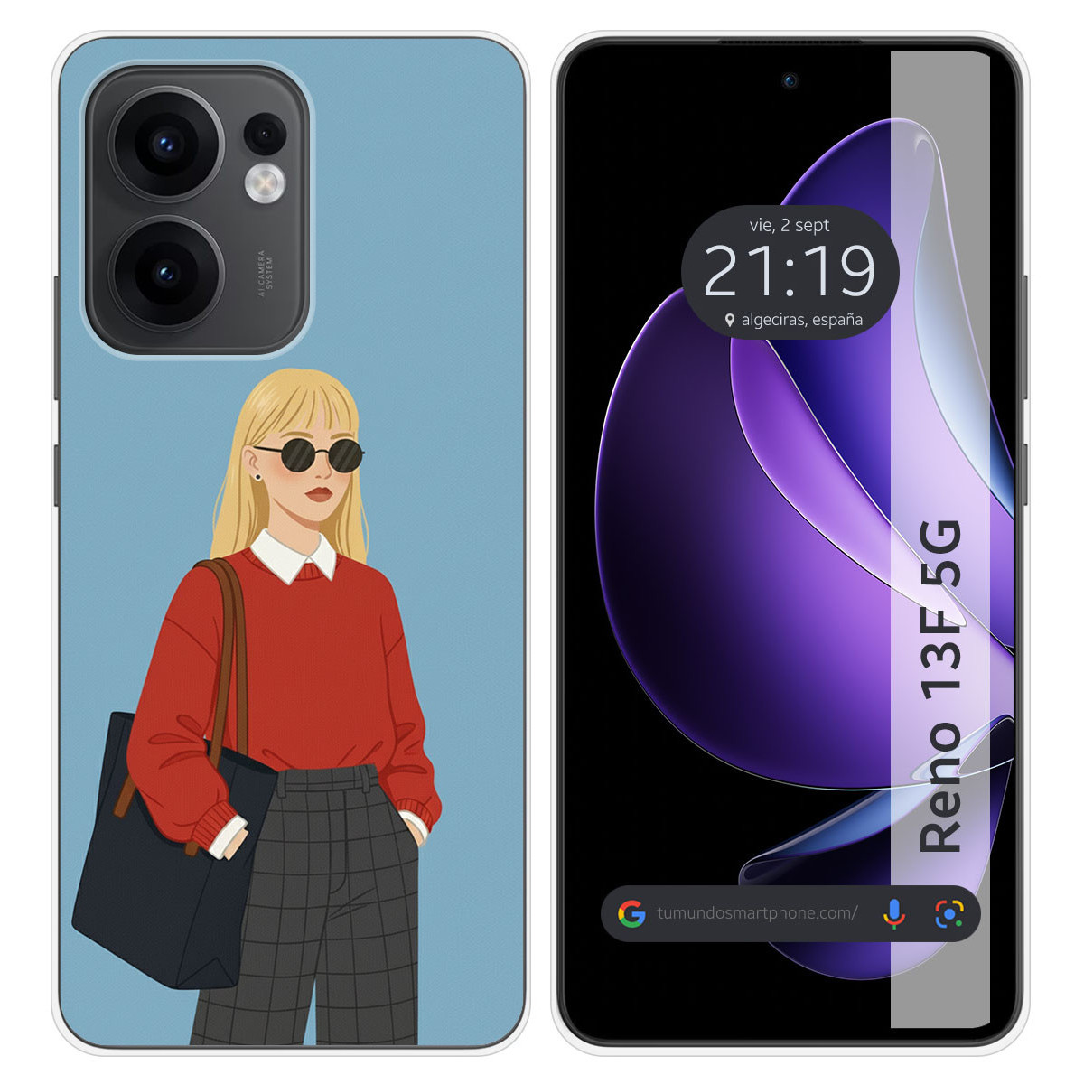 Funda Silicona para Oppo Reno 13F 4G / 13 F 5G...