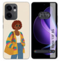Funda Silicona para Oppo Reno 13F 4G / 13 F 5G diseño Mujer 05 Dibujos
