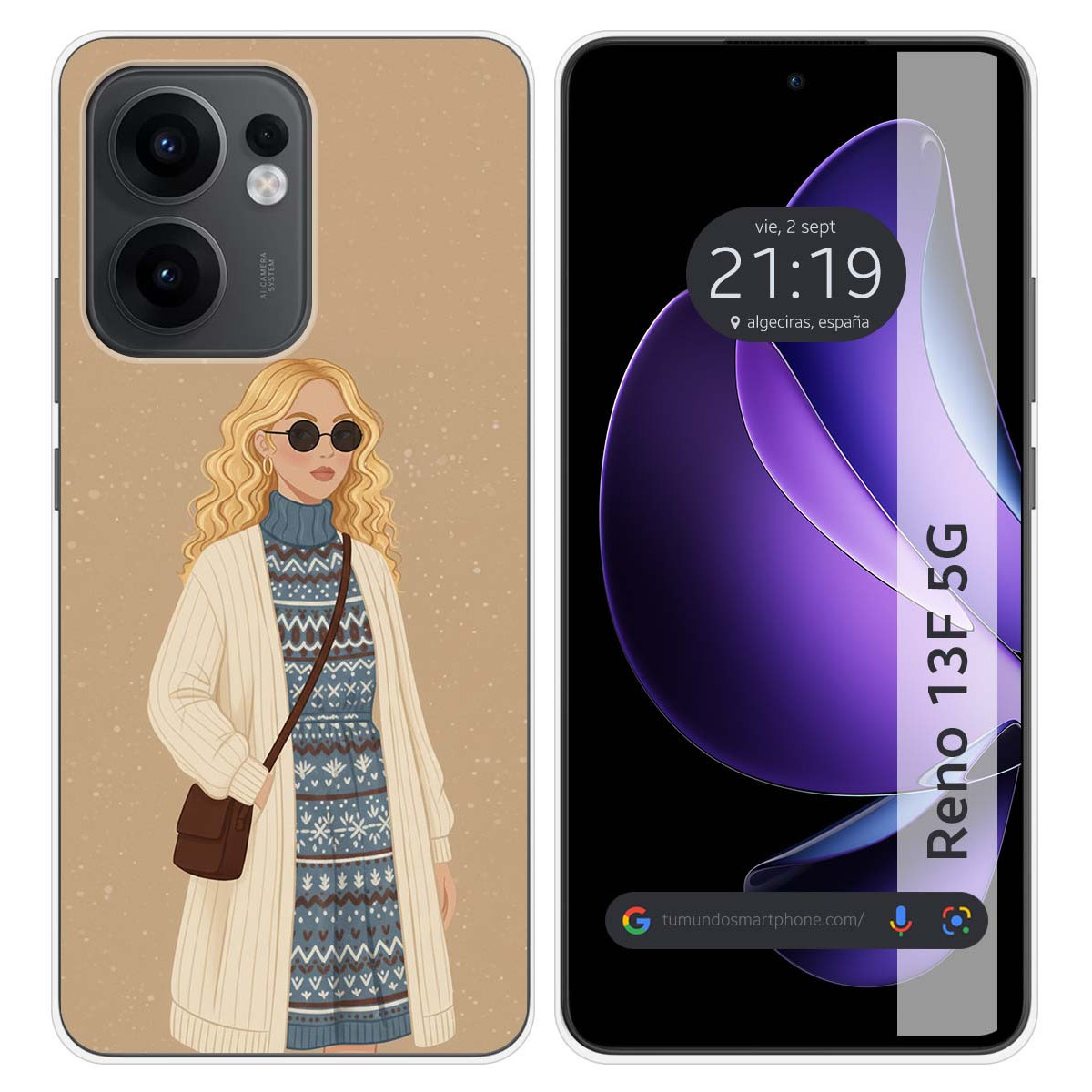 Funda Silicona para Oppo Reno 13F 4G / 13 F 5G...