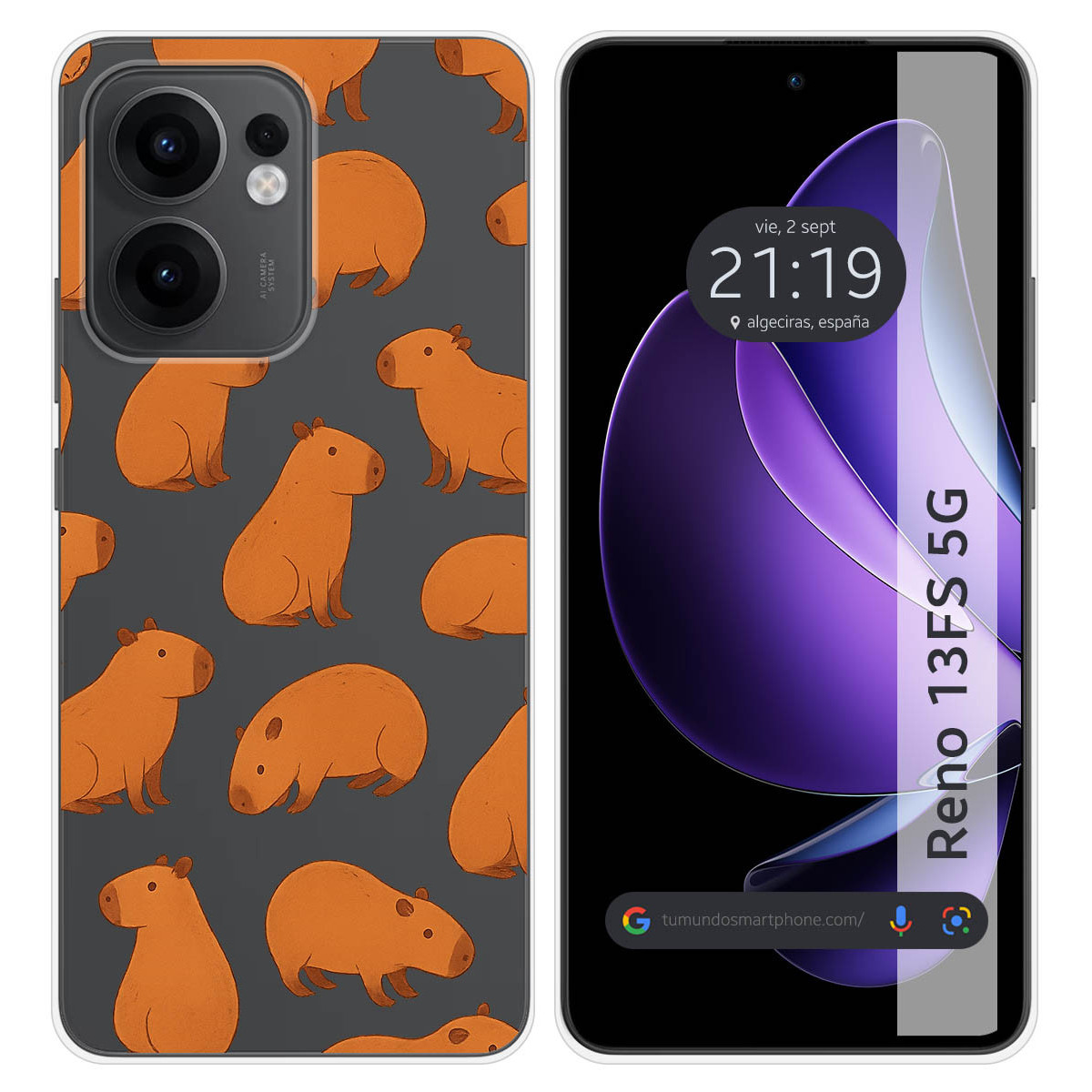 Funda Silicona Transparente para Oppo Reno 13FS...