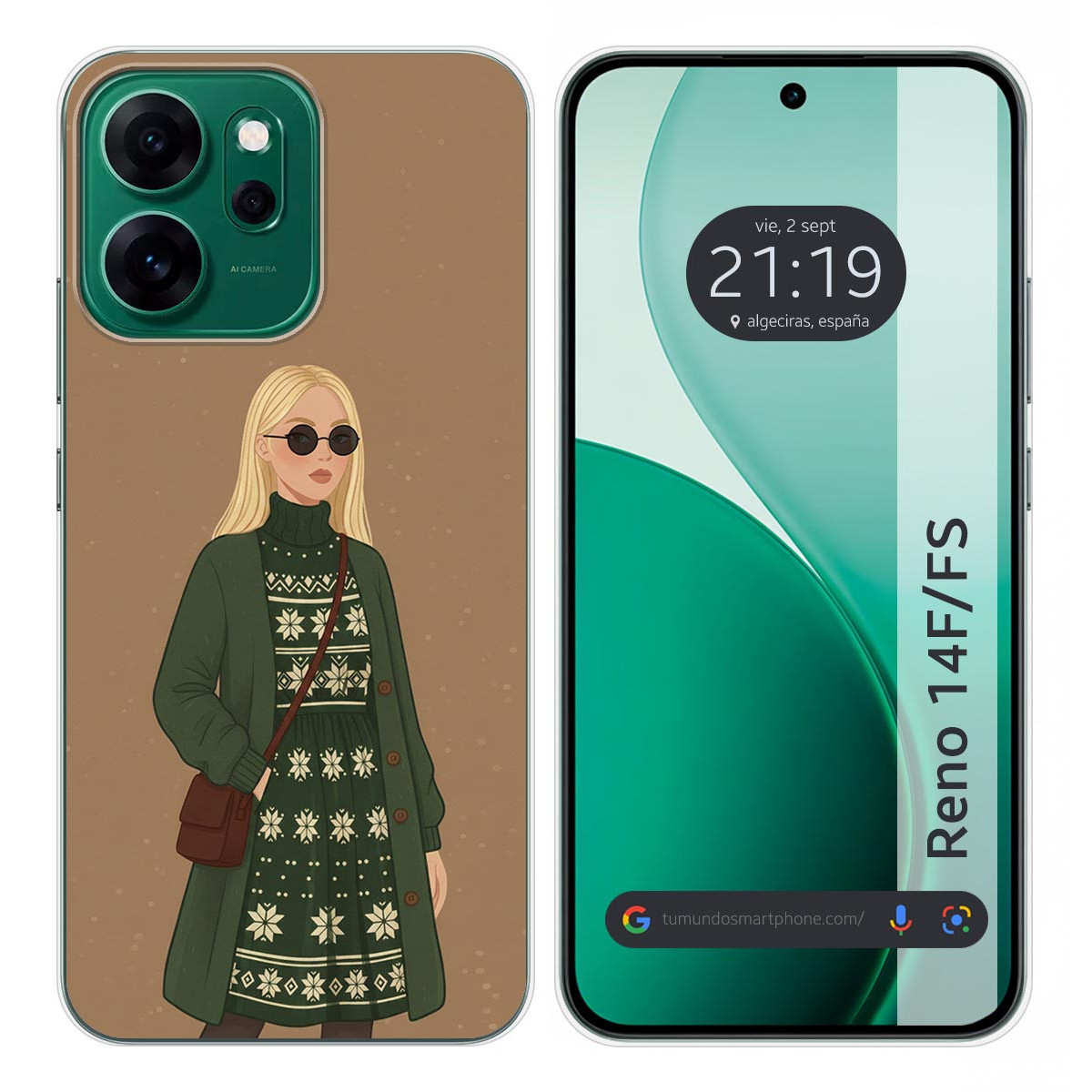 Funda Silicona para Oppo Reno 14 F / 14F 5G...
