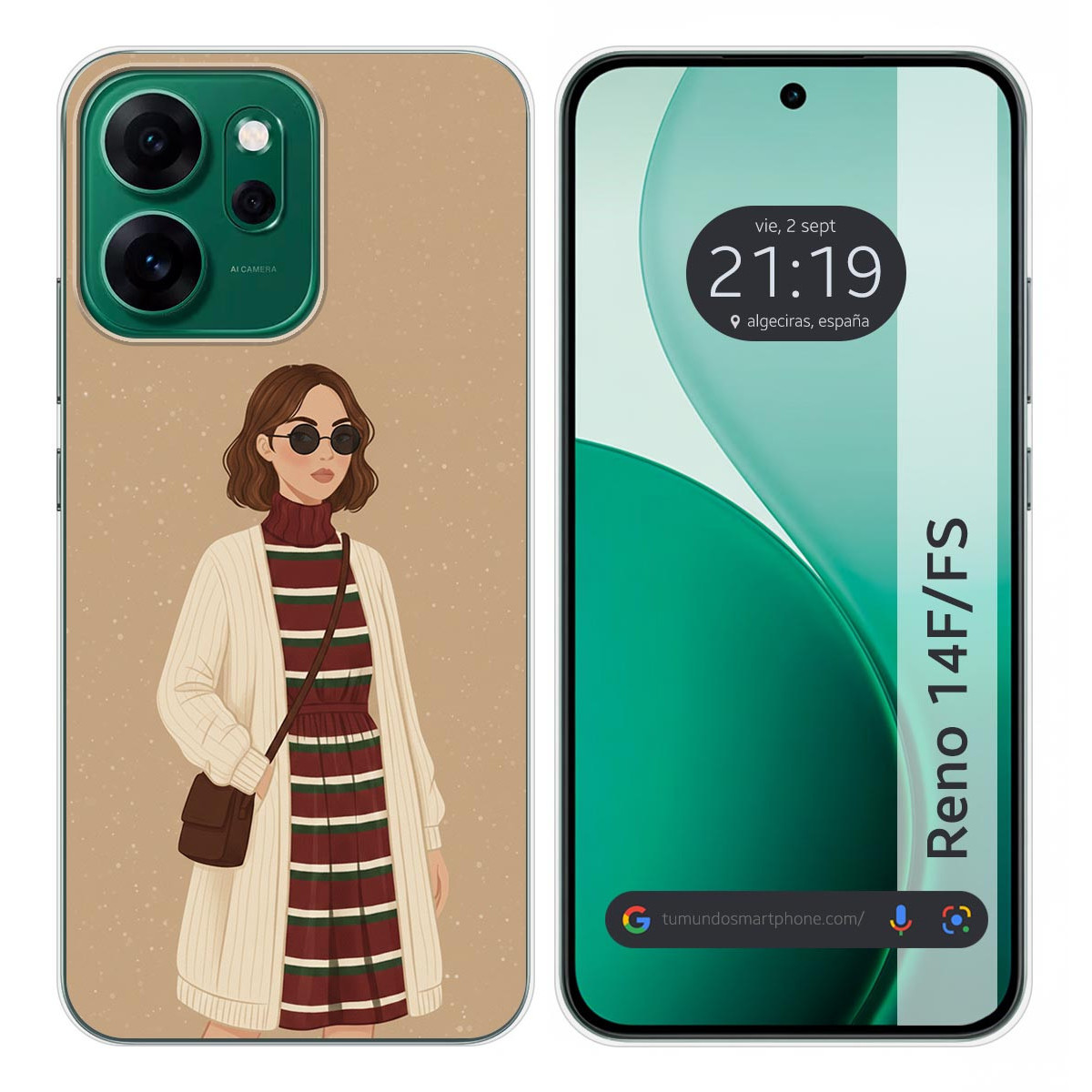 Funda Silicona para Oppo Reno 14 F / 14F 5G...