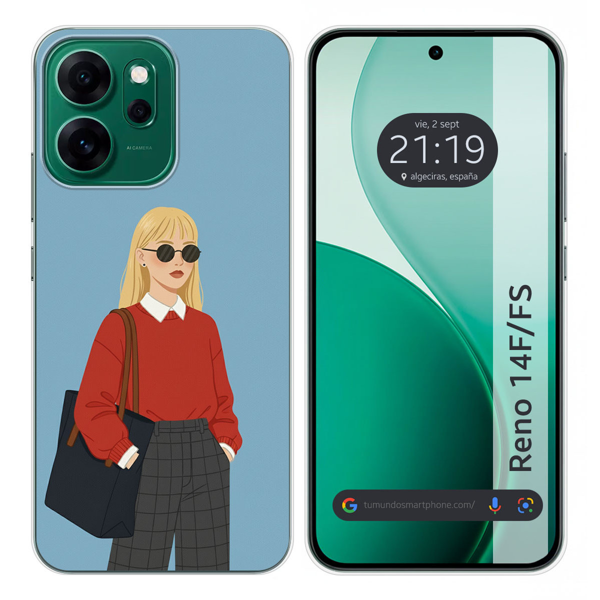 Funda Silicona para Oppo Reno 14 FS / 14FS 5G...