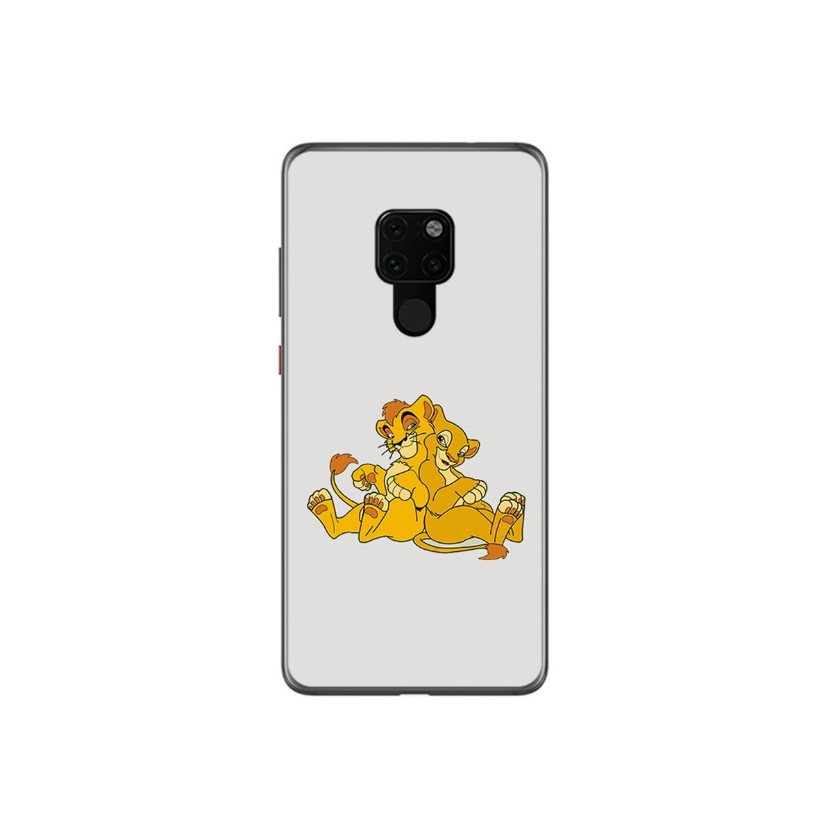 Funda Gel Tpu para Huawei Mate 20 Diseño Leones Dibujos