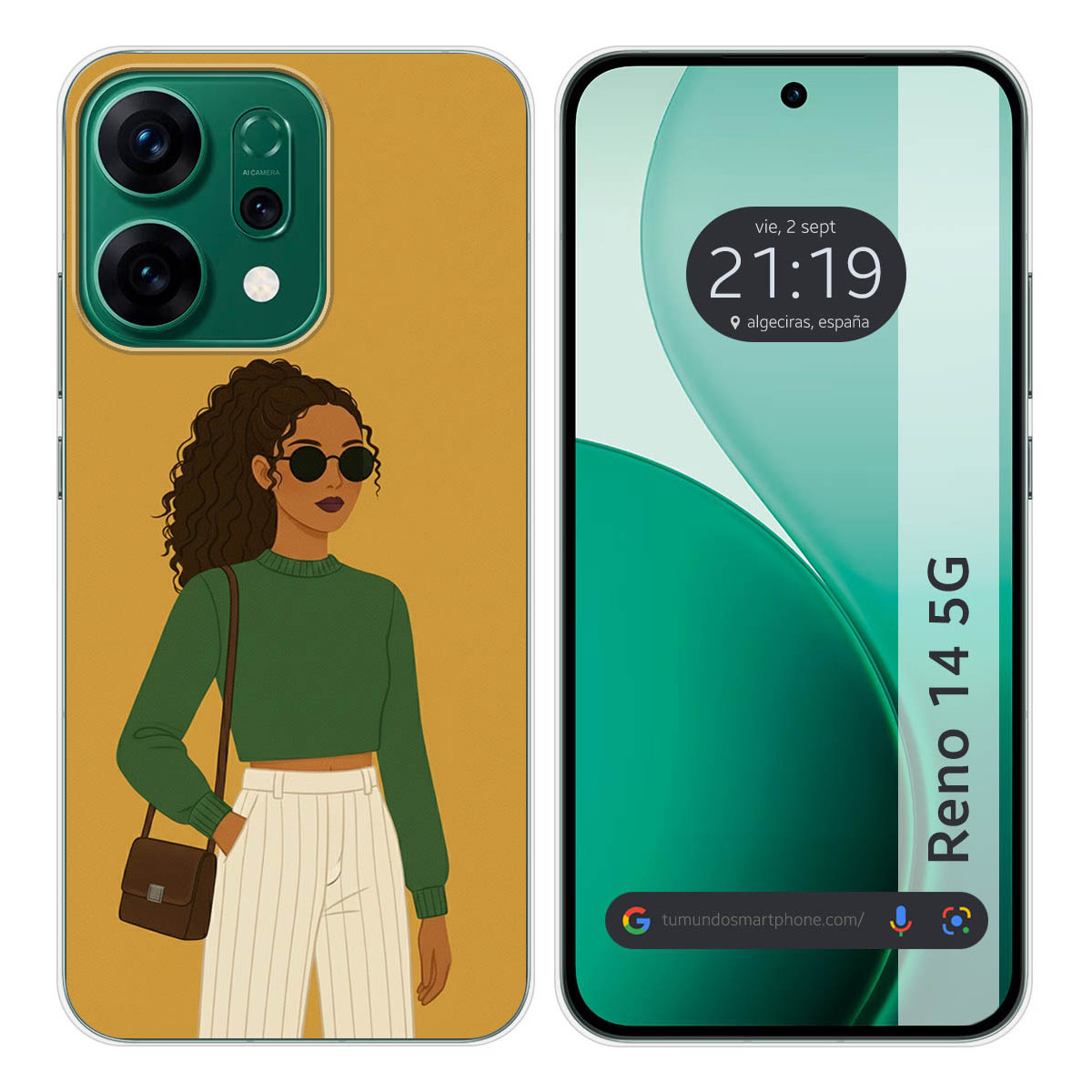 Funda Silicona para Oppo Reno 14 5G diseño...