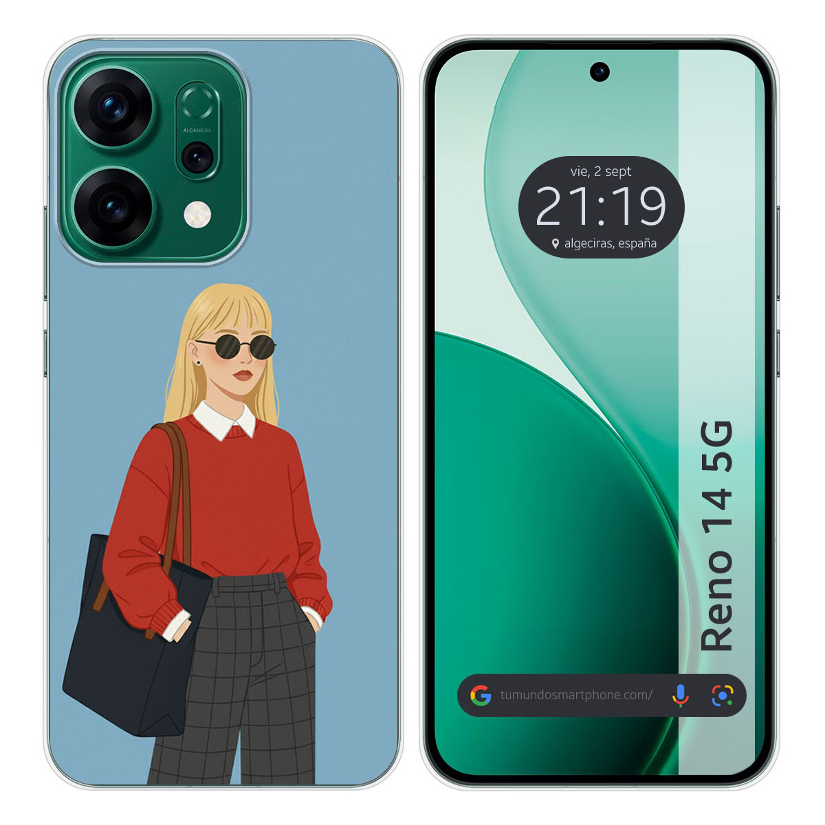Funda Silicona para Oppo Reno 14 5G diseño...