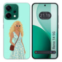 Funda Silicona para Oppo Reno 14 5G diseño Mujer 07 Dibujos