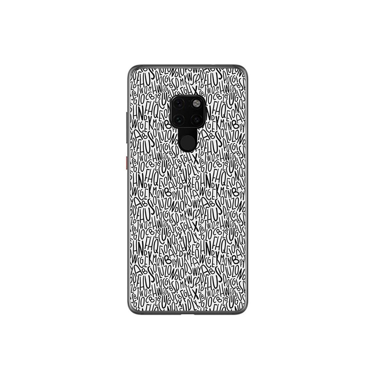 Funda Gel Tpu para Huawei Mate 20 Diseño Letras Dibujos