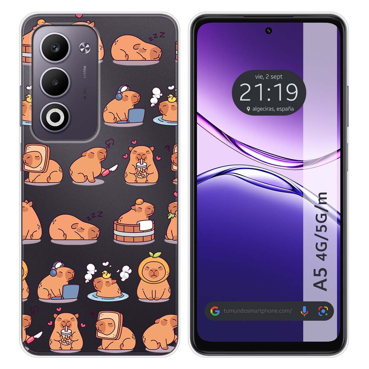 Funda Silicona Transparente para Oppo A5m / A5...