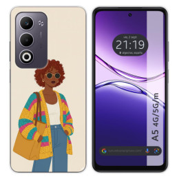 Funda Silicona para Oppo A5m / A5 4G / 5G diseño Mujer 05...