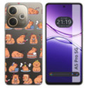 Funda Silicona Transparente para Oppo A5 Pro 5G diseño Capibara 01 Dibujos