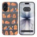 Funda Silicona Transparente para Iphone 17 (6.3) diseño Capibara 01 Dibujos