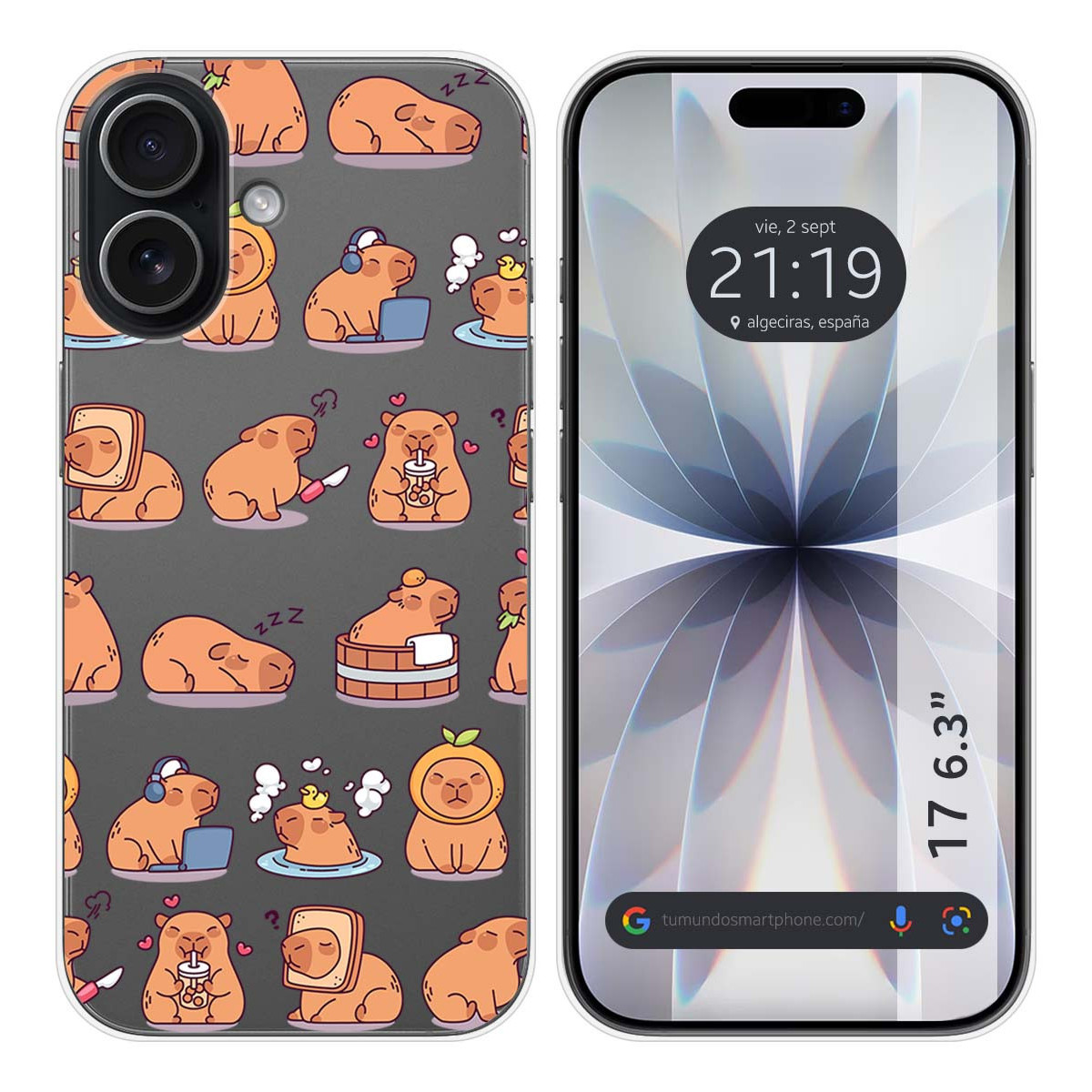 Funda Silicona Transparente para Iphone 17...