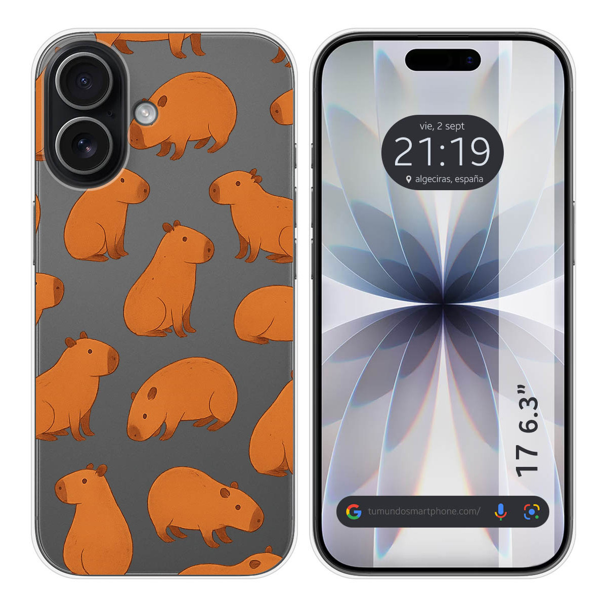 Funda Silicona Transparente para Iphone 17...