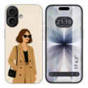 Funda Silicona para Iphone 17 (6.3) diseño Mujer 01 Dibujos