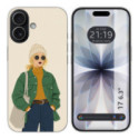 Funda Silicona para Iphone 17 (6.3) diseño Mujer 03 Dibujos