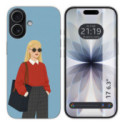 Funda Silicona para Iphone 17 (6.3) diseño Mujer 04 Dibujos