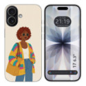 Funda Silicona para Iphone 17 (6.3) diseño Mujer 05 Dibujos