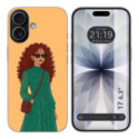 Funda Silicona para Iphone 17 (6.3) diseño Mujer 06 Dibujos