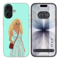 Funda Silicona para Iphone 17 (6.3) diseño Mujer 07 Dibujos