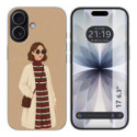 Funda Silicona para Iphone 17 (6.3) diseño Mujer 09 Dibujos