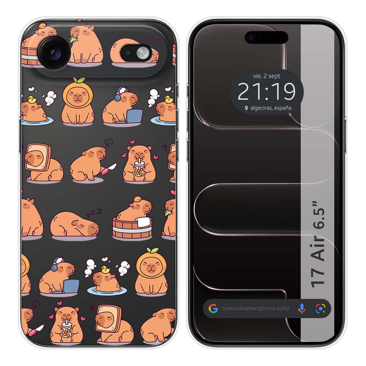 Funda Silicona Transparente para Iphone 17 Air...