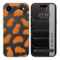 Funda Silicona Transparente para Iphone 17 Air (6.5) diseño Capibara 02 Dibujos