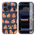 Funda Silicona Transparente para Iphone 17 Pro (6.3) diseño Capibara 01 Dibujos