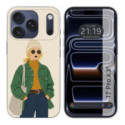 Funda Silicona para Iphone 17 Pro (6.3) diseño Mujer 03 Dibujos