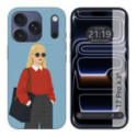 Funda Silicona para Iphone 17 Pro (6.3) diseño Mujer 04 Dibujos