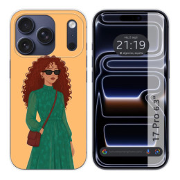 Funda Silicona para Iphone 17 Pro (6.3) diseño Mujer 06...