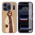 Funda Silicona para Iphone 17 Pro (6.3) diseño Mujer 09 Dibujos